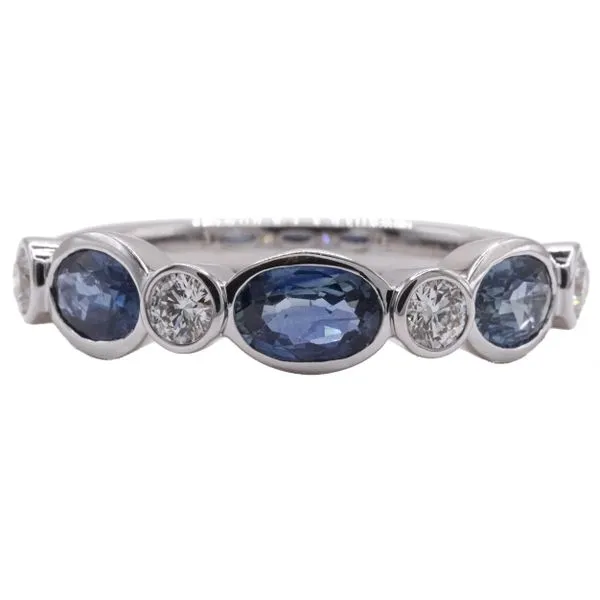 Gumuchian Sapphire and Diamond Ring - 18k White Gold Lumina Gem Hampstead, NC