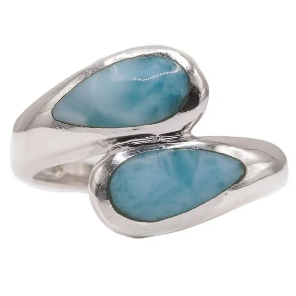 Larimar and Sterling Silver Ring Lumina Gem Wilmington, NC