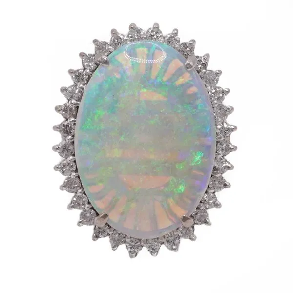 Opal and Diamond Ring Lumina Gem Wilmington, NC