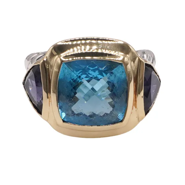 David Yurman Blue Topaz and Iolite Ring Lumina Gem Wilmington, NC