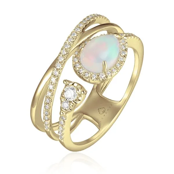 Luvente Opal and Diamond Ring Lumina Gem Wilmington, NC