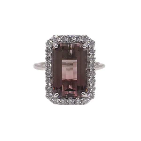 8.51ct Bicolor Tourmaline and .85ctw Diamond Ring Lumina Gem Hampstead, NC