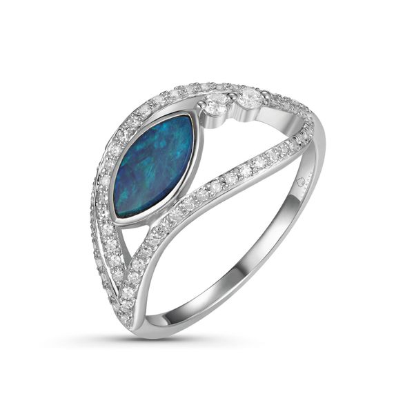 Luvente Opal and Diamond Ring Lumina Gem Wilmington, NC