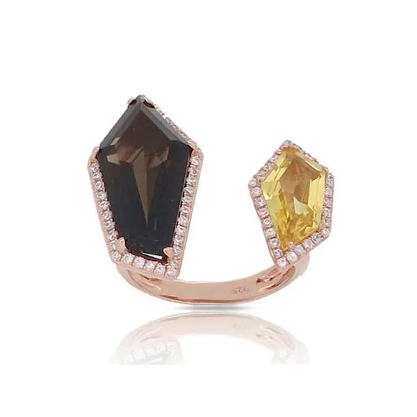 Luvente Smokey Topaz and Citrine Ring Lumina Gem Wilmington, NC