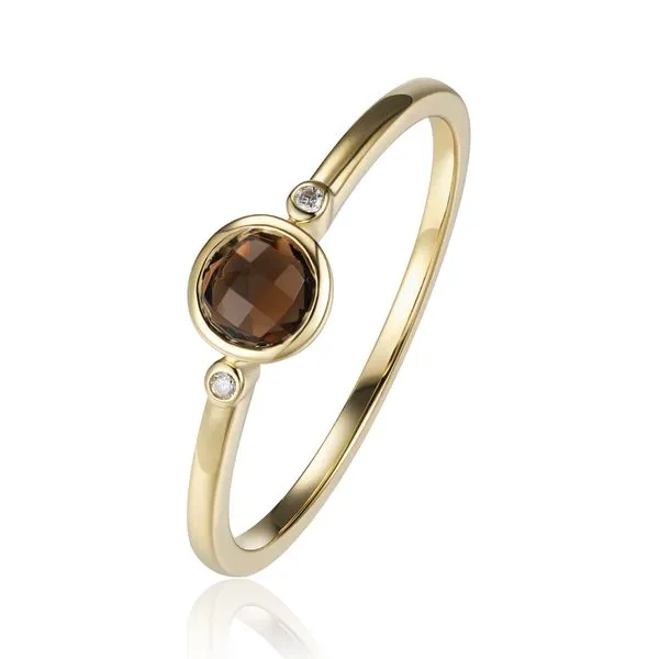 Luvente Smokey Quartz and Diamond Ring Lumina Gem Hampstead, NC
