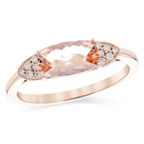 Allison-Kaufman 1.16ct Morganite and .08ctw Diamond Ring Lumina Gem Hampstead, NC