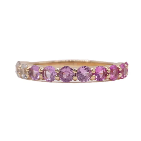 Paragon Couture 1.65ctw Gradiated Pink Sapphire Ring Lumina Gem Hampstead, NC