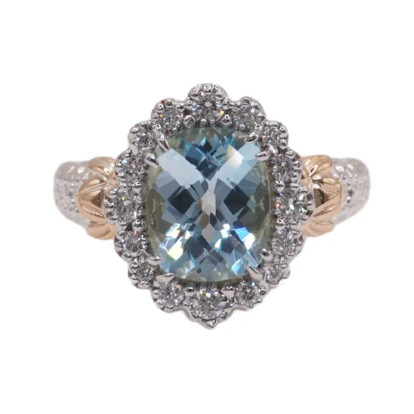 Alwand Vahan Blue Topaz and .35ctw Diamond Ring Lumina Gem Hampstead, NC