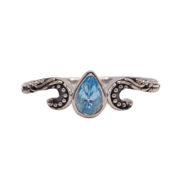 KIR Blue Topaz Small Swirl Ring Lumina Gem Hampstead, NC