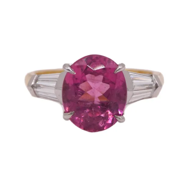 3.61ct Pink Tourmaline and Diamond Ring Lumina Gem Hampstead, NC