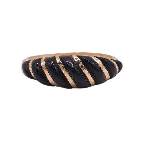 Onyx and 14k Yellow Gold Rope Ring Lumina Gem Hampstead, NC