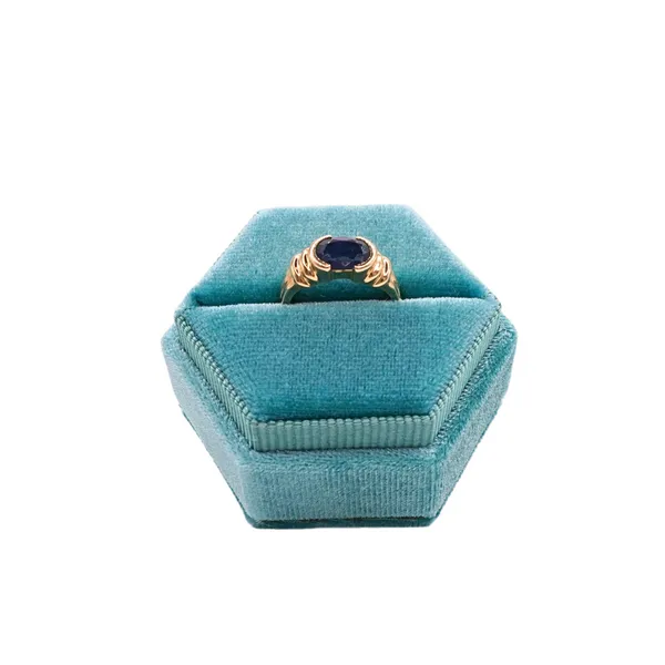 Sapphire Ring- 14k Yellow Gold Image 2 Lumina Gem Hampstead, NC