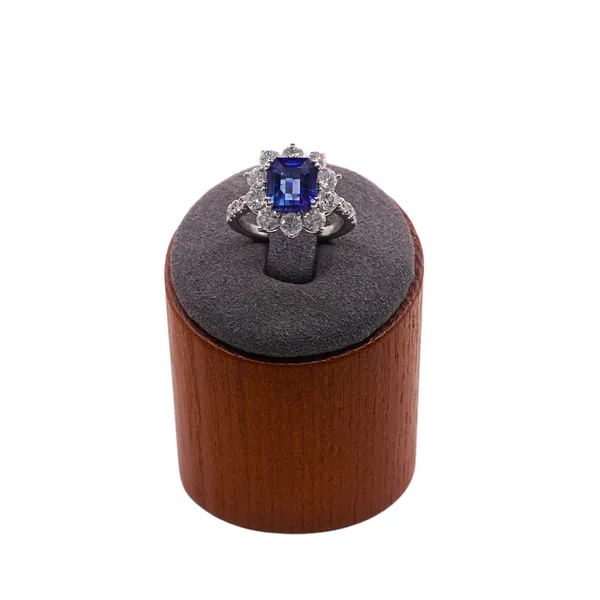 Sapphire and Diamond Ring - Platinum Image 2 Lumina Gem Hampstead, NC