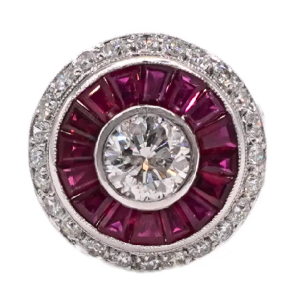 Ruby and Diamond Platinum Ring Lumina Gem Hampstead, NC