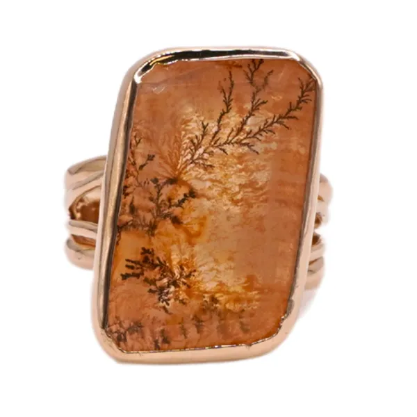 Moss Agate 14k Yellow Gold Ring Lumina Gem Hampstead, NC