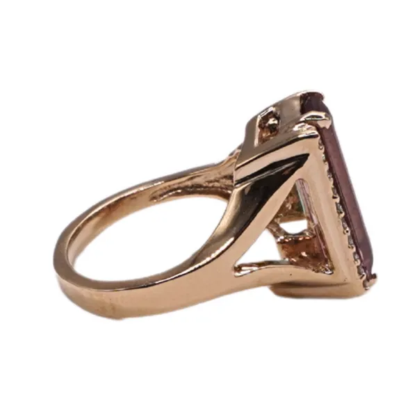 Frank Reubel Pink and Green Tourmaline Ring- 14k Yellow Gold Image 3 Lumina Gem Hampstead, NC