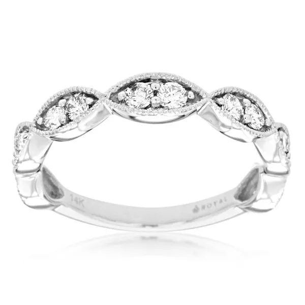 Diamond Wedding Band- 14k White Gold Lumina Gem Hampstead, NC