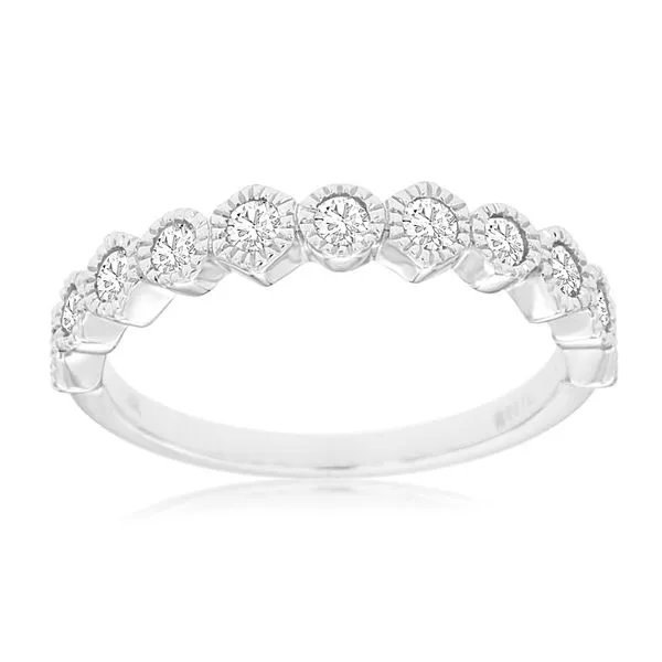 Diamond Wedding Band- 14k White Gold Lumina Gem Hampstead, NC