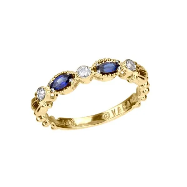 Vahan Sapphire and Diamond Ring- 14k Yellow Gold Lumina Gem Hampstead, NC