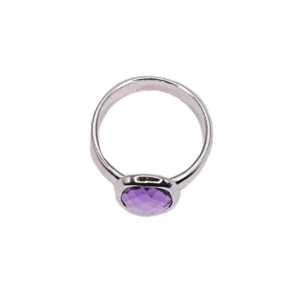 Stephen Estele Amethyst and Sterling Silver Ring Image 2 Lumina Gem Hampstead, NC