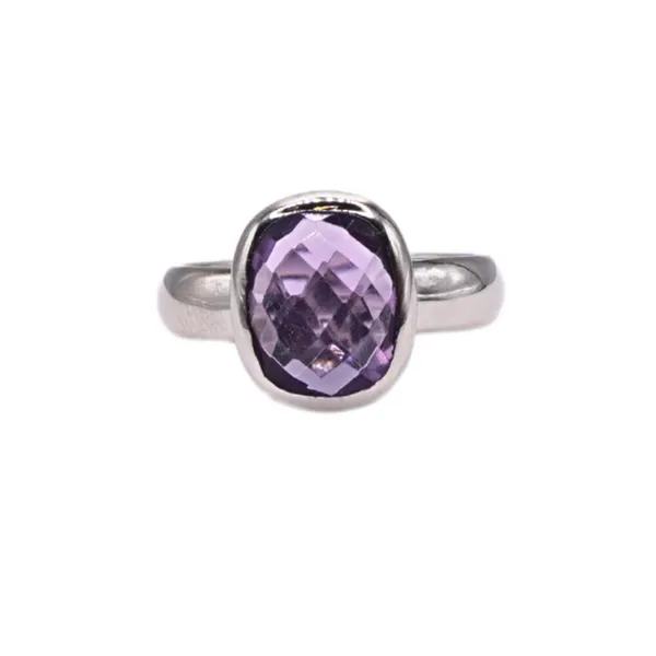 Stephen Estele Amethyst and Sterling Silver Ring Lumina Gem Hampstead, NC