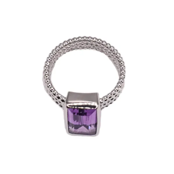 Stephen Estelle Amethyst and Sterling Silver Ring Image 2 Lumina Gem Hampstead, NC