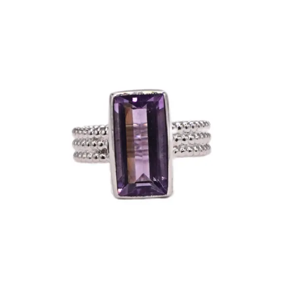 Stephen Estelle Amethyst and Sterling Silver Ring Lumina Gem Hampstead, NC