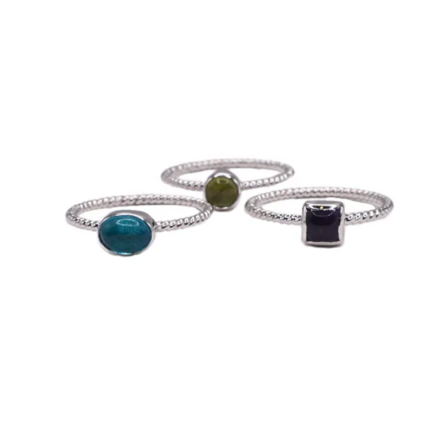 Stephen Estelle Stackable Rings in Sterling Silver Image 3 Lumina Gem Hampstead, NC