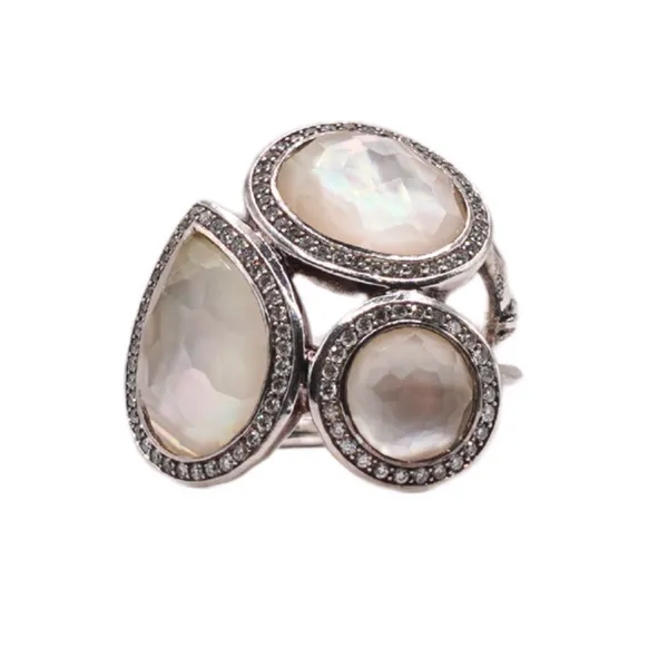 Ippolita Mother of Pearl and Quartz Ring with Diamond Accents Lumina Gem Hampstead, NC