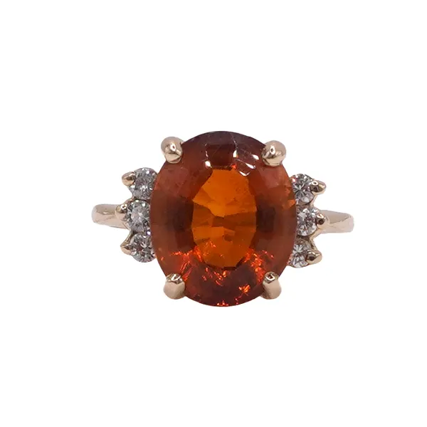 Madeira Citrine and Diamond Ring- 14k Yellow Gold Lumina Gem Hampstead, NC