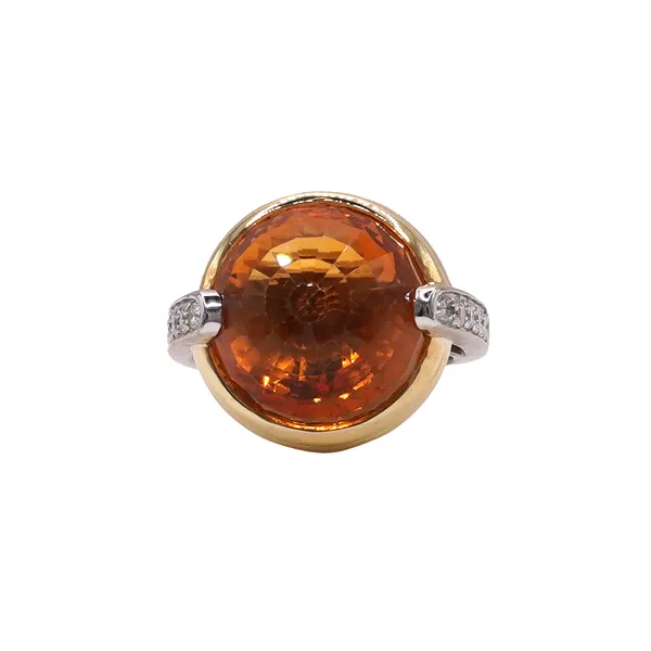 Spark Citrine and Diamond- 14k Two Tone Lumina Gem Hampstead, NC
