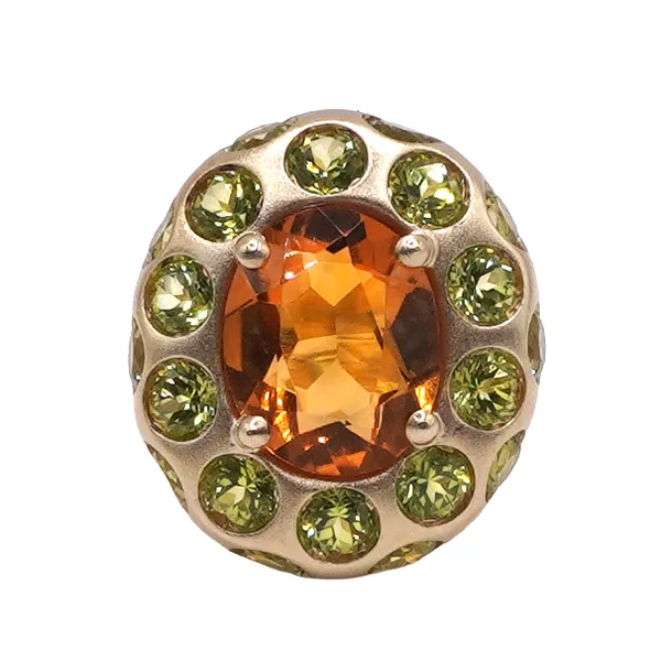 Citrine and Peridot Ring- 14k Yellow Gold Lumina Gem Hampstead, NC