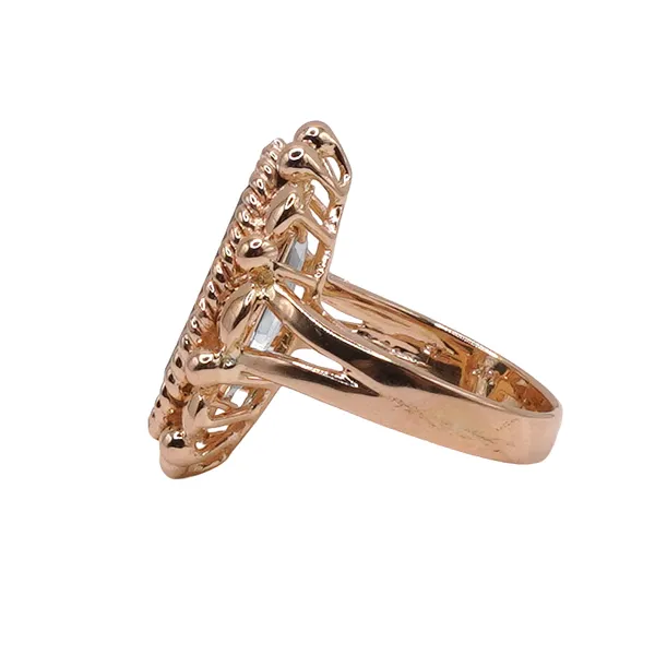 3ct Aquamarine Ring- 14k Yellow Ring Image 2 Lumina Gem Hampstead, NC