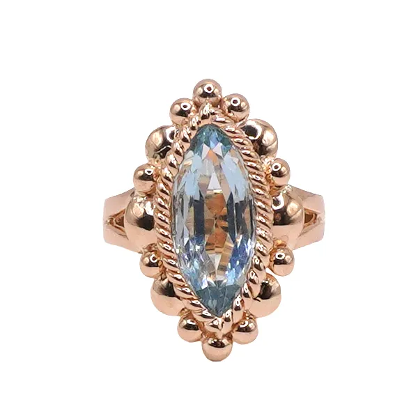 3ct Aquamarine Ring- 14k Yellow Ring Lumina Gem Hampstead, NC