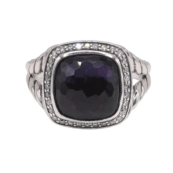 David Yurman Black Orchid and Diamond Albion Ring Lumina Gem Wilmington, NC
