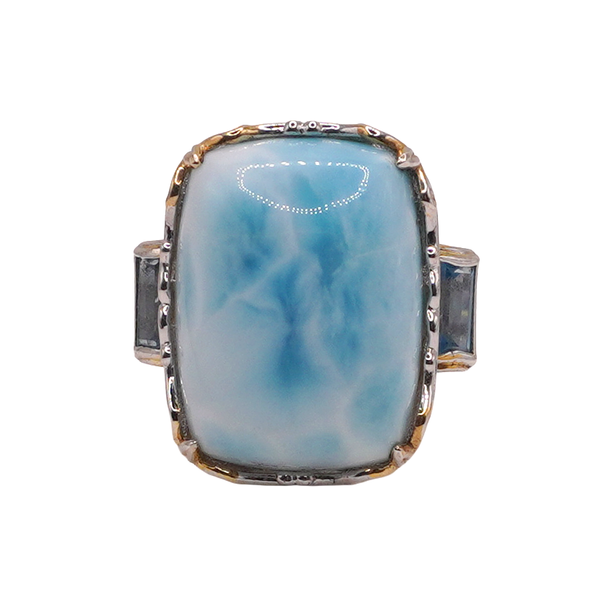 Larimar Ring- Sterling Silver Lumina Gem Wilmington, NC