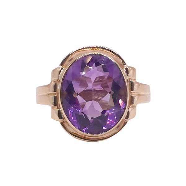 Amethyst Ring- 14k Yellow Gold Lumina Gem Wilmington, NC