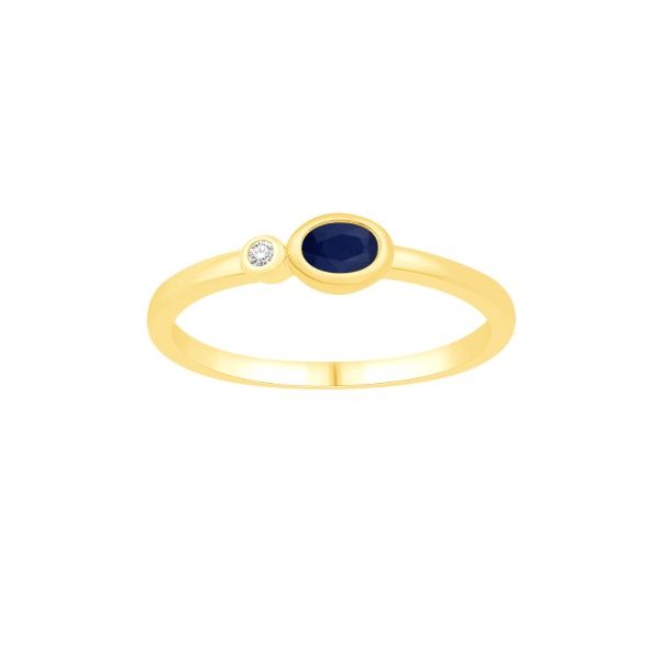 S. Kashi Sapphire and Diamond Ring- 14k Yellow Gold Lumina Gem Wilmington, NC