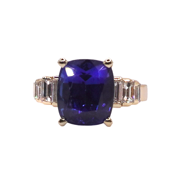 Tanzanite an Diamond Ring- 14k Yellow Gold Lumina Gem Wilmington, NC
