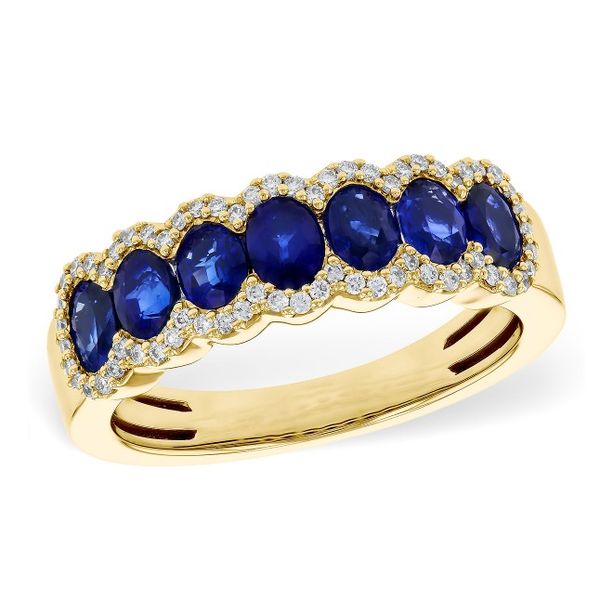 Alliosn-Kaufman Sapphire and Diamond Ring- 14k Yellow Gold Lumina Gem Wilmington, NC