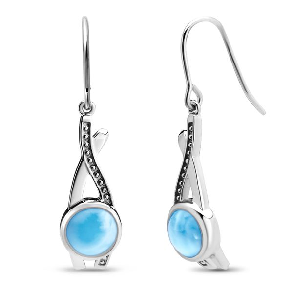 Marahlago Indigo Larimar Earrings Lumina Gem Wilmington, NC