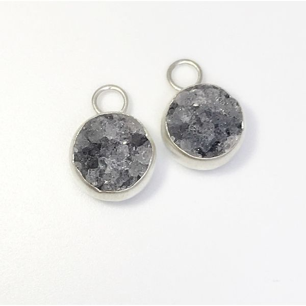 Nina Nguyen Petal Black Druzy Earring Charms Lumina Gem Wilmington, NC