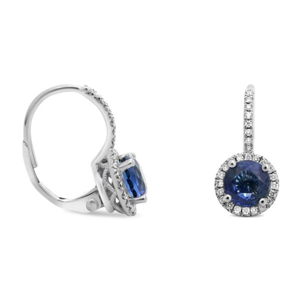 Roman and Jules Sapphire and Diamond Earrings Lumina Gem Wilmington, NC