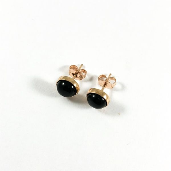 Onyx Stud Earrings Image 2 Lumina Gem Wilmington, NC