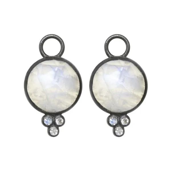 Nina Nguyen Moonstone Chloe Circle Earring Jacket Charms Lumina Gem Wilmington, NC