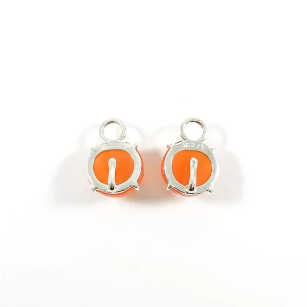 Nina Nguyen Camelian and Sterling Silver Petal Earring Charms Image 2 Lumina Gem Wilmington, NC