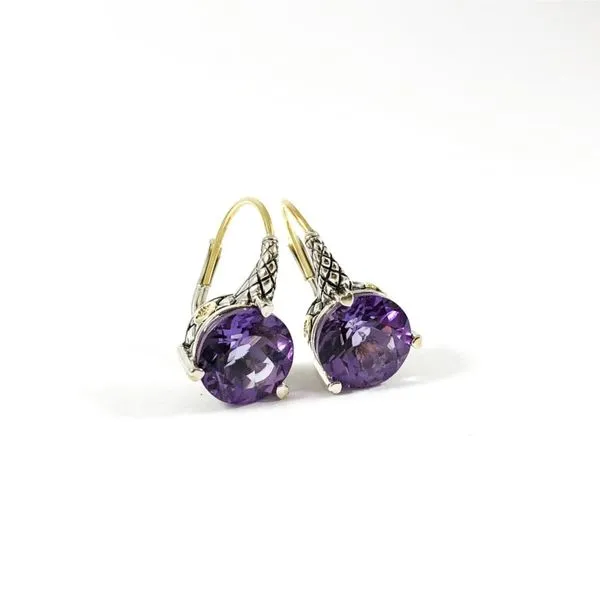 Amethyst Dangle Earrings Image 2 Lumina Gem Wilmington, NC