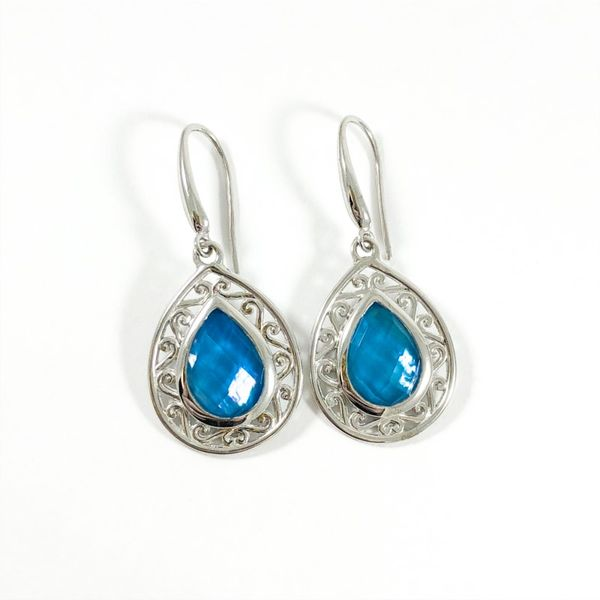 Charles Garnier Turquoise Triplet Dangle Earrings Lumina Gem Wilmington, NC