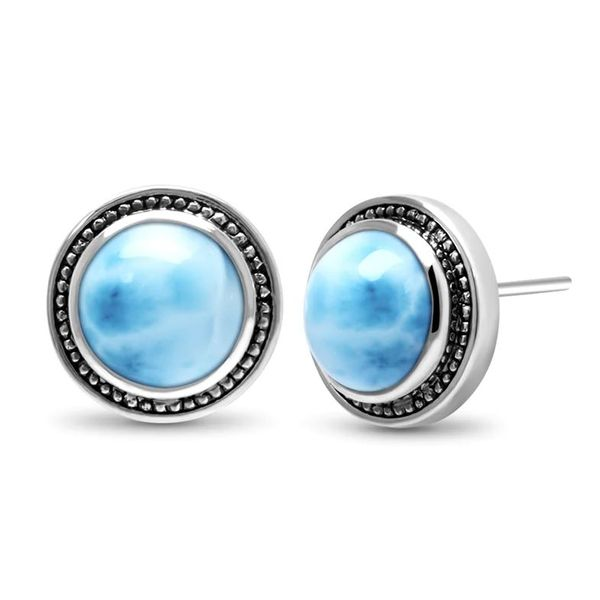 Marahlago Aegis Larimar Earrings Lumina Gem Wilmington, NC