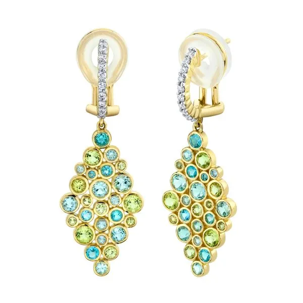 Sloane Street Marquise Bubble Earrings - 18k Yellow Gold Lumina Gem Wilmington, NC